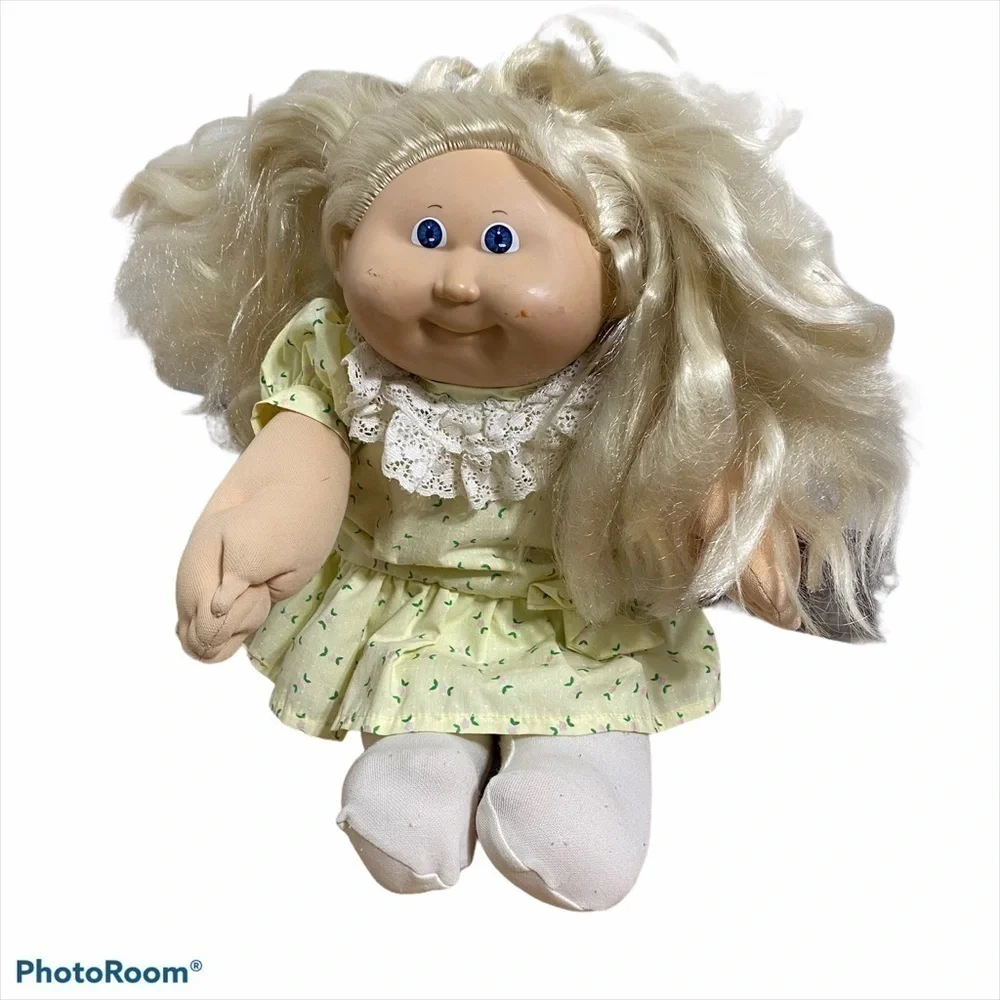 Vintage 1985 Cabbage Patch Doll Blonde Blue Eyes